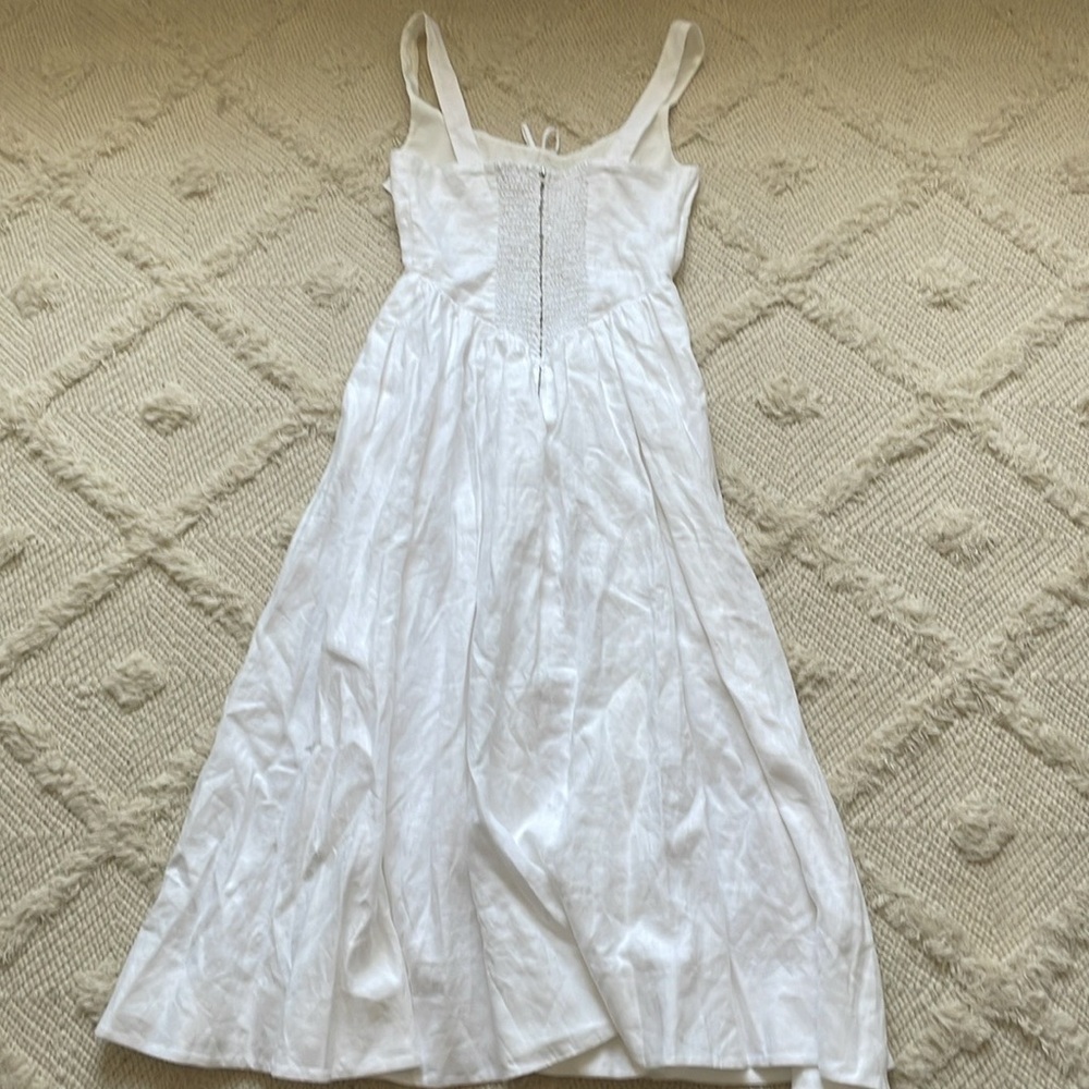 New Reformation Balia Linen Dress - Picture 7 of 9